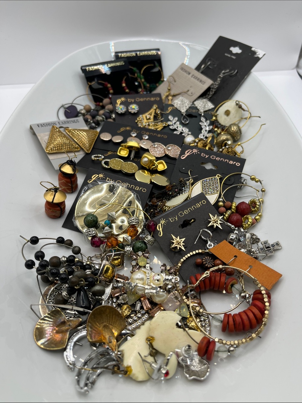 Jewelry Earring Lot Assortment  Junk Resell Harvest Wearable